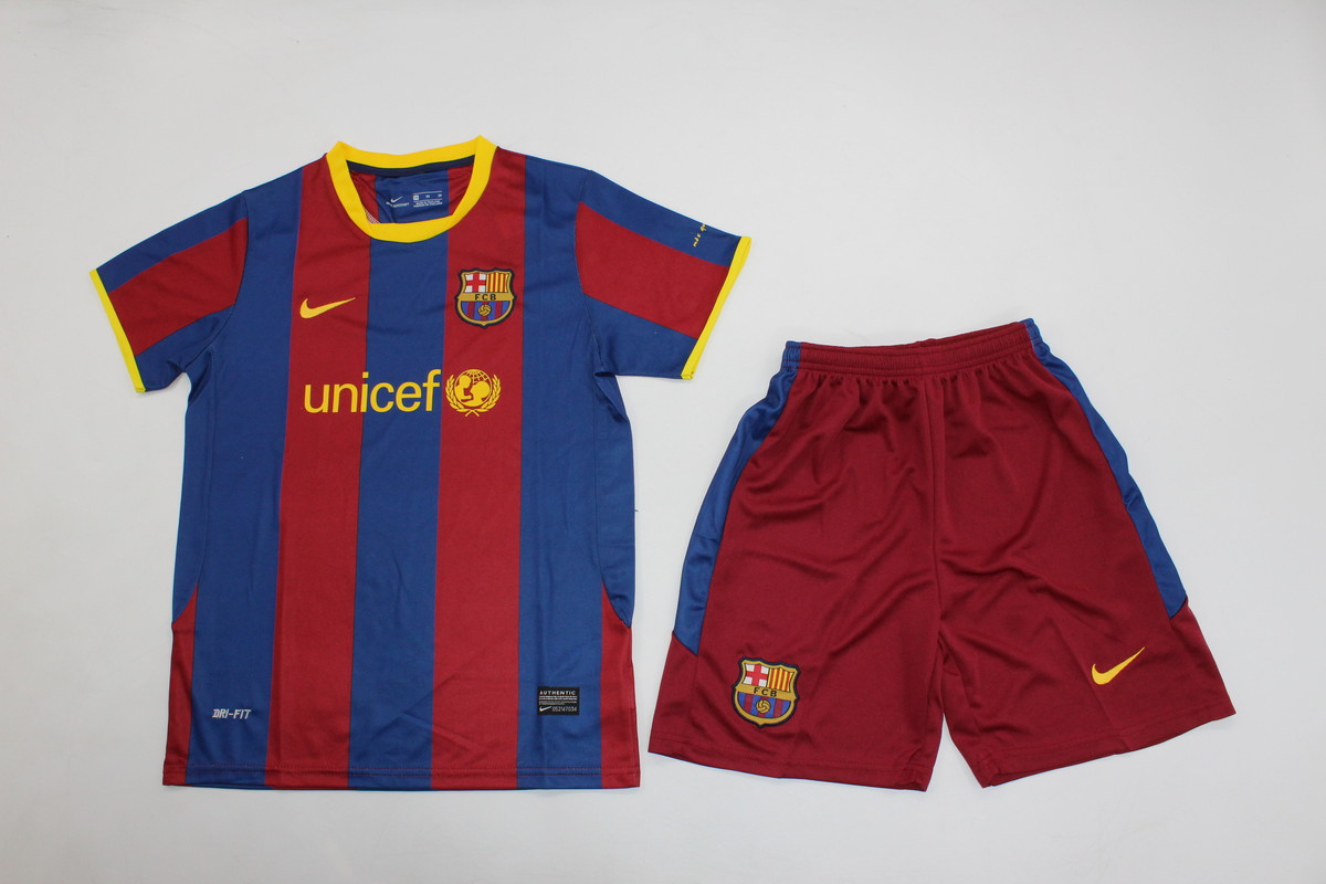 Kids-Barcelona 10/11 Home Soccer Jersey